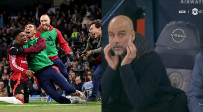 El City no supo a aguantar y en cuestión de dos minutos el United se quedó con el derbi de Manchester.