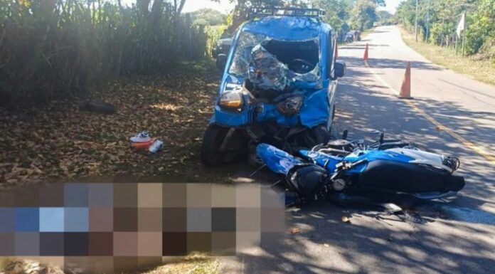 La Policía Nacional Civil (PNC) reportó que un motociclista falleció luego de tratar de sobrepasar carril en Usulután.