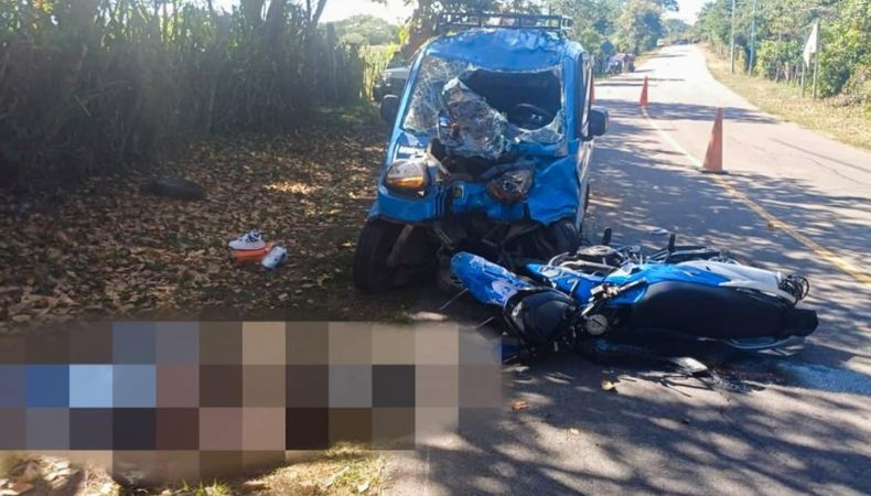 La Policía Nacional Civil (PNC) reportó que un motociclista falleció luego de tratar de sobrepasar carril en Usulután.