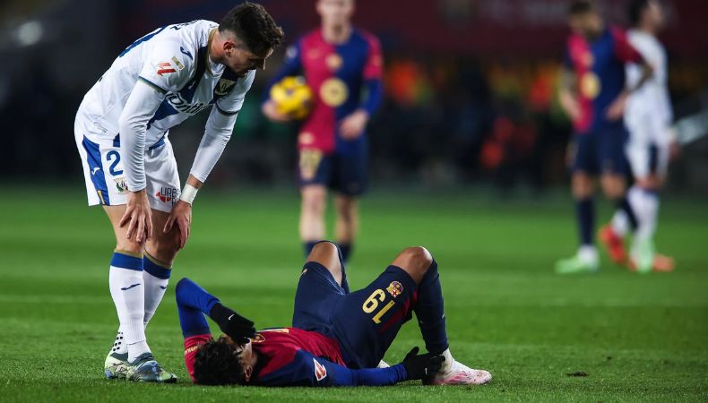 Lamine Yamal sufrió ante el Leganés una lesión que lo aleja de los terrenos de juego de 3 a 4 semanas, según el parte médico.