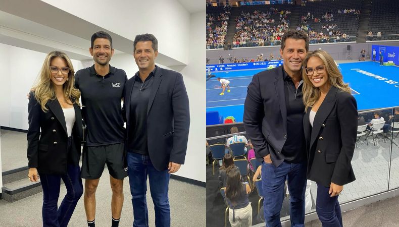 Luciana Sandoval compartió un momento deportivo al lado de su esposo, Marden Deleón y destacó la espectacular labor de Marcelo Arévalo.