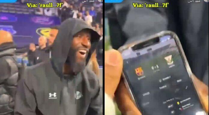 El defensa alemán reaccionó de manera burlesca tras conocer que el Barcelona cayó frente al Leganés.