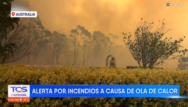 Localidades del sureste de Australia se encuentran en alerta de incendios debido a una intensa ola de calor.
