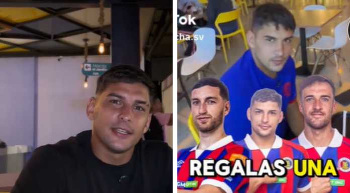 Los jugadores de Club Deportivo FAS también son buenos para realizar videos en TikTok, el corto tuvo buenos mensajes de recibimiento.