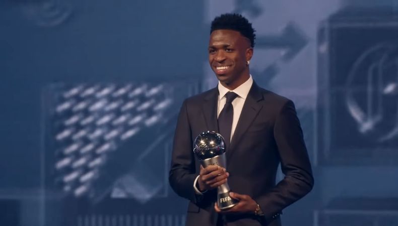 El atacante brasileño, Vinicius Jr, se agenció con su primera gran distinción individual.
