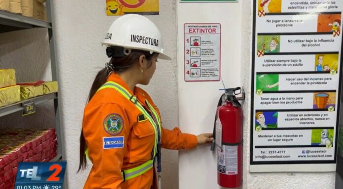 Las autoridades de primera respuesta verificaron que los lugares de venta de pólvora se cumplan con los reglamentos establecidos.