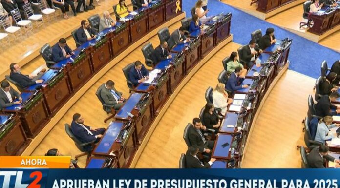 Con 57 votos a favor, los diputados de la Asamblea Legislativa aprobaron el Proyecto de Ley de Presupuesto General del Estado 2025.
