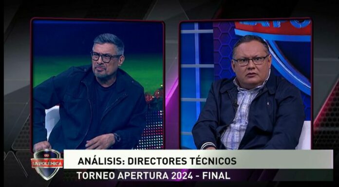 Los dos presentadores deportivos vivieron un momento de tensión al momento de explicar sus posturas de quién es el técnico más presionado de la final.