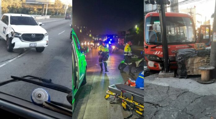 Te presentamos los accidentes de tránsito ocurridos en diferentes partes del país, hasta este instante, en el miércoles 18 de diciembre.