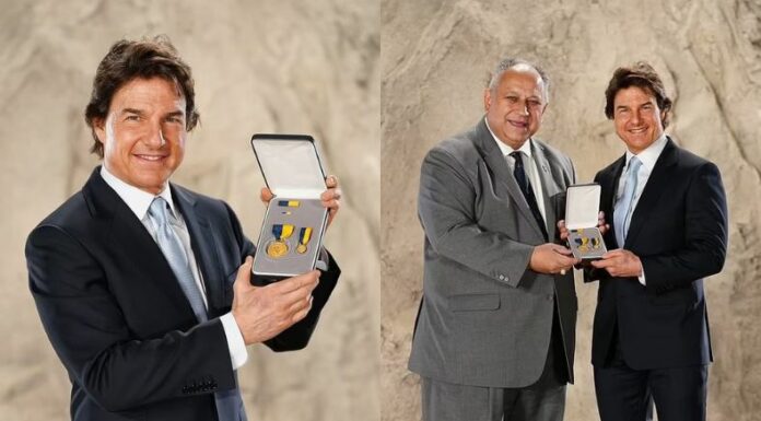 El actor estadounidense, Tom Cruise recibió la máxima condecoración que la Armada de los Estados Unidos puede conceder a un civil.