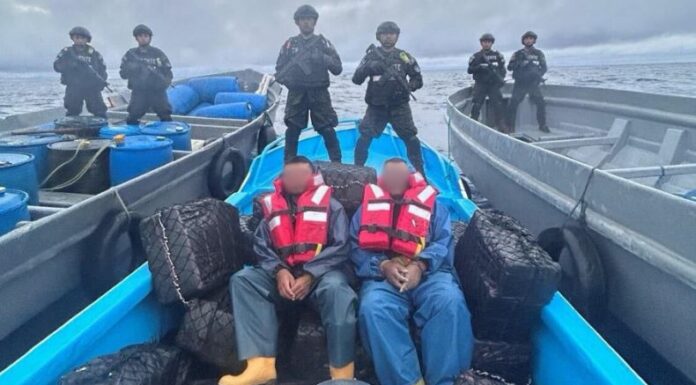 El presidente de la República, Nayib Bukele, informó que la última incautación de droga de la Marina Nacional alcanzó récord de distancia.