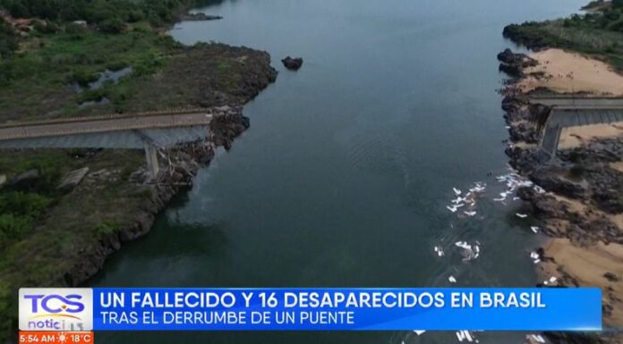 En Brasil el colapso de un puente a dejado al menos una víctima mortal y 16 personas desaparecidas. Lula sigue de cerca el caso.