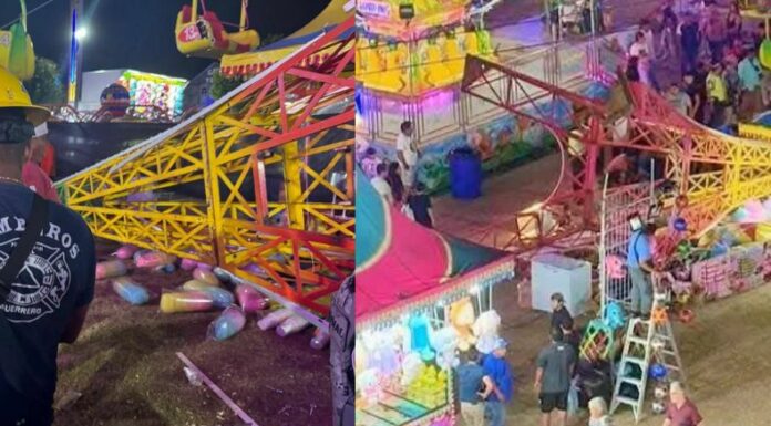 Tras el colapso de un juego mecánico, en Acapulco, México dos personas resultaron heridas, ya iniciaron una investigación sobre el hecho.