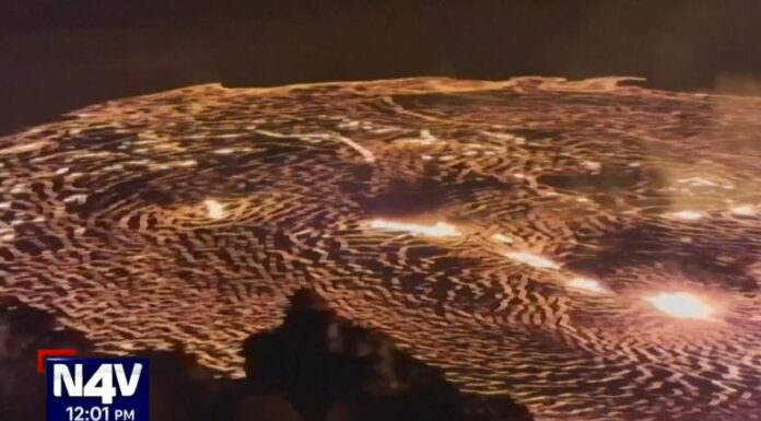 Volcán Kilauea es uno de los seis cráteres activos en las islas de Hawái, y ha entrado en erupción en las últimas horas.