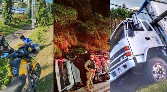 Te presentamos los accidentes de tránsito ocurridos en diferentes partes del país, hasta este instante, en el viernes 27 de diciembre.