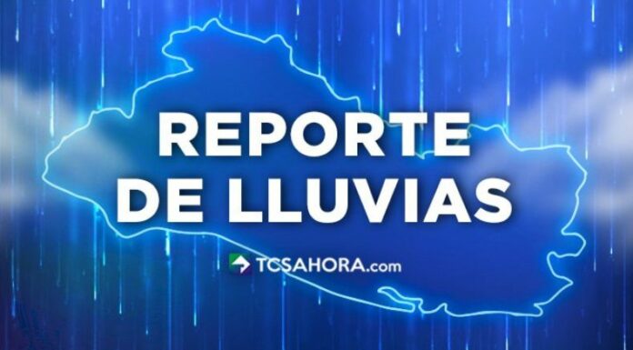 El Ministerio de Medio Ambiente y Recursos Naturales (MARN) reporta lluvias y tormentas en el territorio nacional.