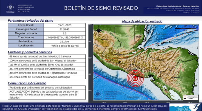 Un fuerte sismo se registró esta mañana frente a la costa de La Paz. El Ministerio de Medio Ambiente ya reporta 27 réplicas.