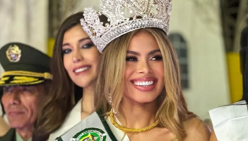 Linda Sibrián está posicionándose como una de las favoritas en el Reinado Internacional del Café en Manizales, Colombia.