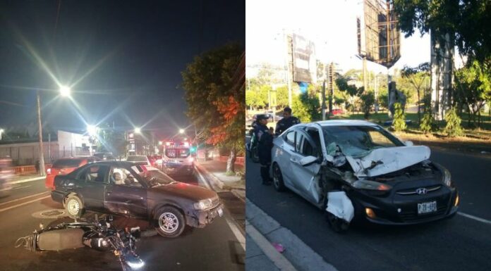 En las últimas horas se han registrado varios accidentes de tránsito en diferentes puntos del país, que han dejado al menos cinco lesionados.