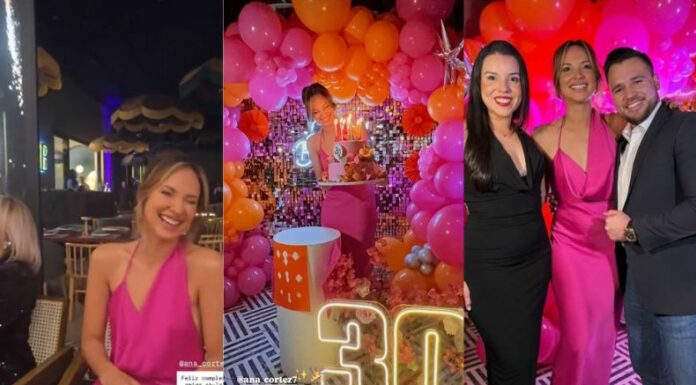 Ana Cortez le dio la bienvenida a los 30 años, celebrando su cumpleaños junto a sus más cercanos amigos y colegas.