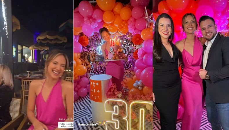 Ana Cortez-Cumpleaños Ana Cortez le dio la bienvenida a los 30 años, celebrando su cumpleaños junto a sus más cercanos amigos y colegas.