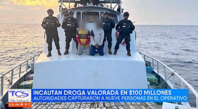Miembros de la Marina Nacional ejecutaron cuatro incautaciones de droga valorada en más de $100 millones.