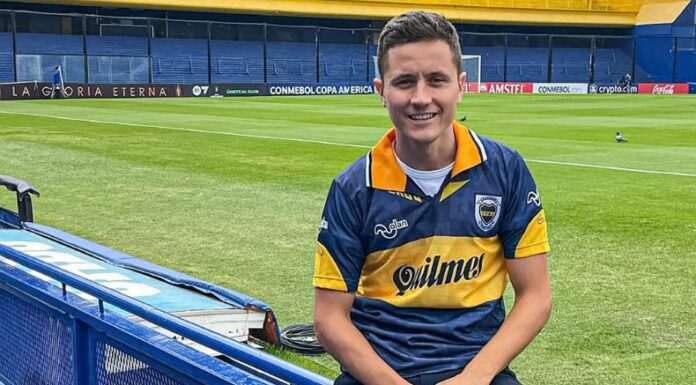 El jugador español Ander Herrera llegó a Argentina para defender los colores del Boca Juniors.
