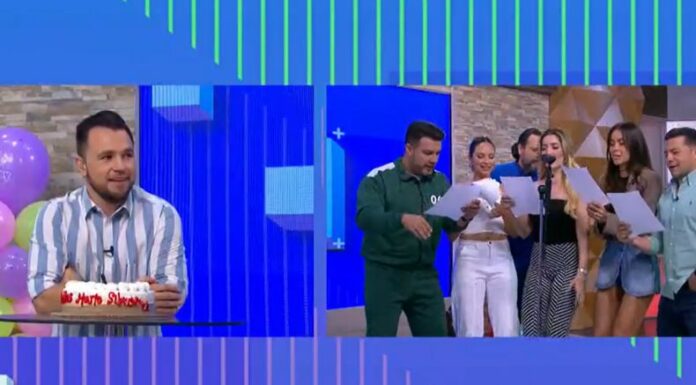 Mario Sibrián fue más que agasajado con la celebración adelantada de su cumpleaños con los conductores de Viva la Mañana.