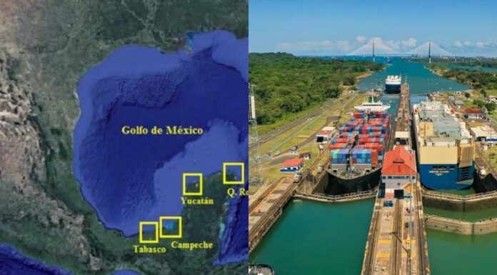 Durante su primer discurso, Donald Trump insistió en cambiar el nombre del Golfo de México y recuperar el canal de Panamá.