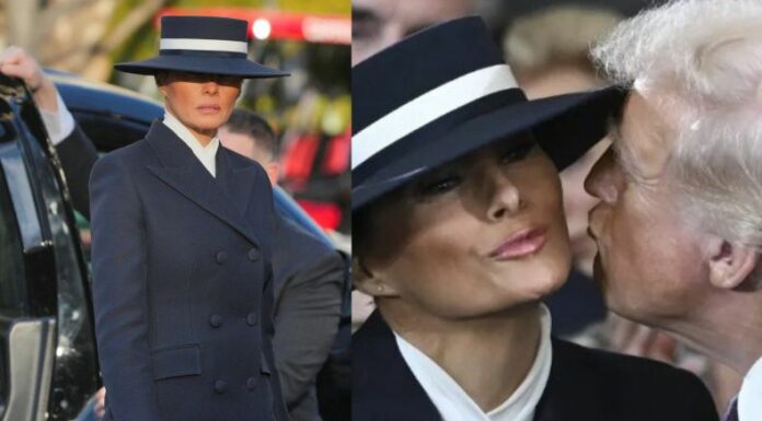 Melania Trump ha dado mucho de qué hablar tras el atuendo que utilizó en la toma de posesión del presidente, Donald Trump.