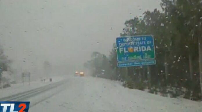 El estado de Florida enfrenta una inusual tormenta de nieve, la cual ha alcanzado hasta 23 centímetros de acumulados en algunas regiones.