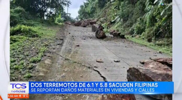 Dos fuertes sismos afectaron distintas regiones de Filipinas este jueves, causando daños en varias infraestructuras.