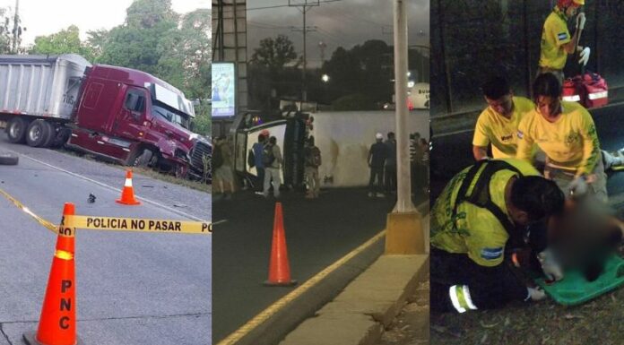 En las últimas horas se han registrado accidentes de tránsito en diferentes puntos del país, que han dejado un fallecido y varios lesionados.