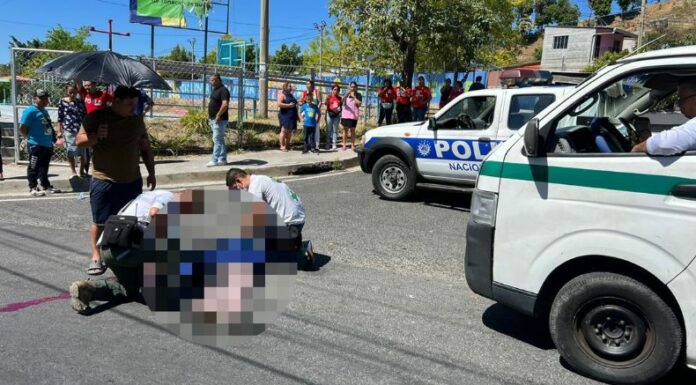 Fallece una persona tras caer de una ruta del transporte colectivo en Alta Vista, en el distrito de Tonacatepeque, San Salvador Este.