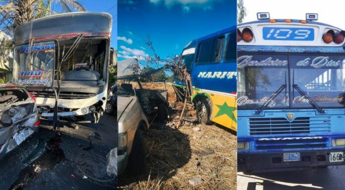 En los primeros tres días de esta semana, los autobuses han sido los protagonistas de los accidentes de tránsito registrados en el país.