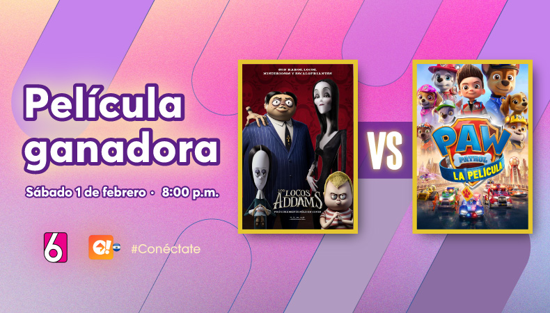 El versus de Canal 6 tiene a su película ganadora para disfrutar en familia este próximo sábado 1 de febrero a las 8:00 p.m.