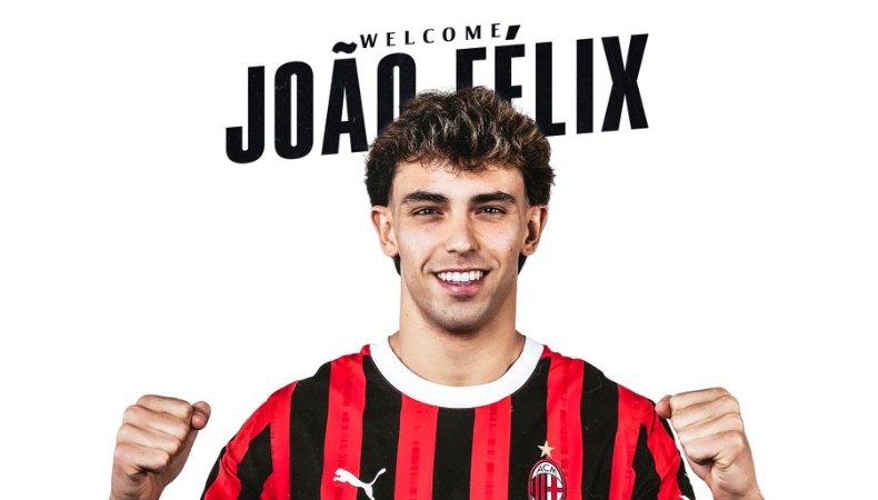 Joao Félix se convirtió en el nuevo jugador del Milan de Italia tras ser cedido por el Chelsea hasta fin de temporada.