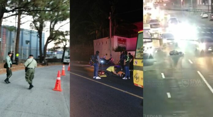 Una persona perdió la vida en un accidente de tránsito ocurrido en la 16 Av. Sur en Santa Tecla.