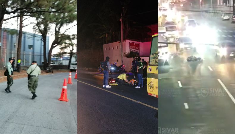 Una persona perdió la vida en un accidente de tránsito ocurrido en la 16 Av. Sur en Santa Tecla.