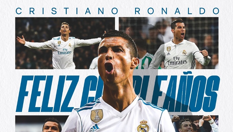 Real Madrid felicitó con una emotiva publicación en redes sociales al astro portugués Cristiano Ronaldo por sus 40 años.