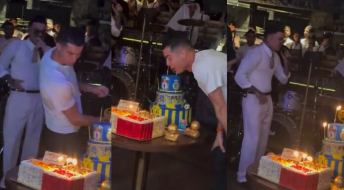 Cristiano Ronaldo celebró a lo grande sus 40 años, con nada más y nada menos que Rauw Alejandro cantando en vivo.