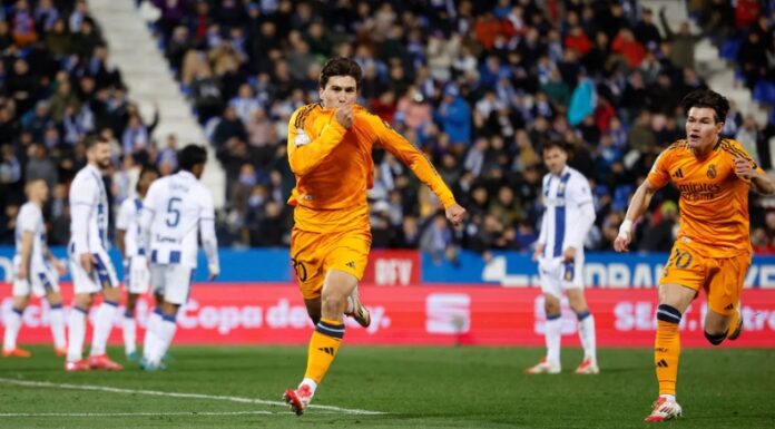 El joven delantero Gonzalo García anotó el gol de la victoria en tiempo agregado del Real Madrid ante el Leganés en Copa del Rey.