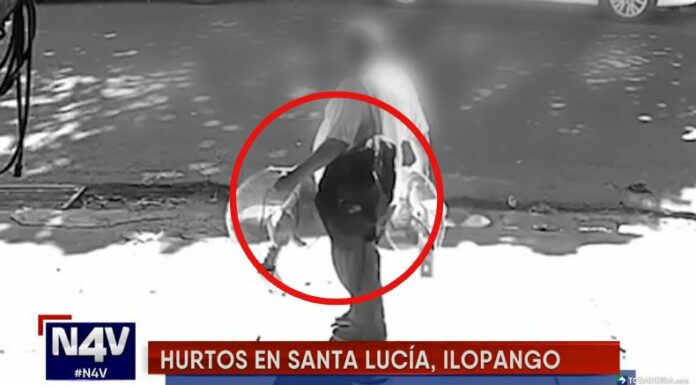 En las últimas horas, la PNC informó sobre la captura del presunto responsable de los hurtos registrados en la colonia Santa Lucía.