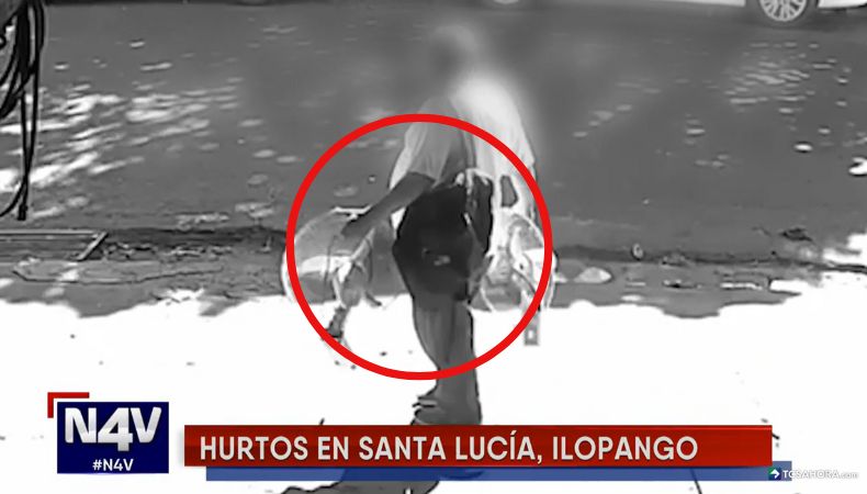 En las últimas horas, la PNC informó sobre la captura del presunto responsable de los hurtos registrados en la colonia Santa Lucía.