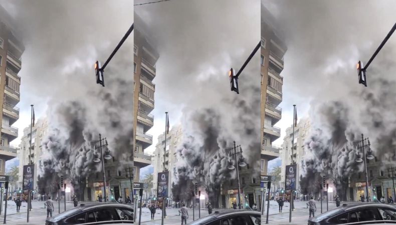 Incendio en un bingo en Valencia encendió las alarmas de los equipos de emergencias. Se cuentan alrededor de 18 afectados por humo.
