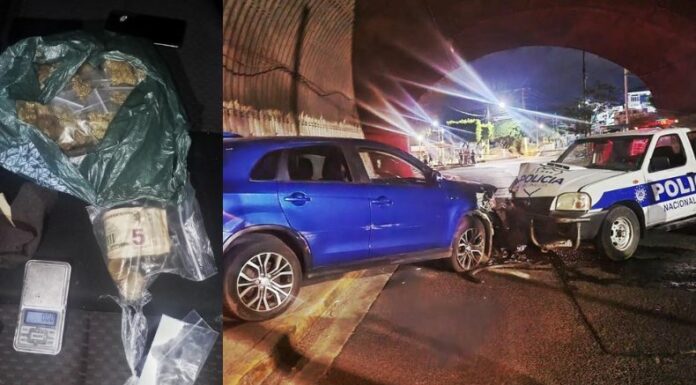 La PNC capturó a un hombre por ocasionar un accidente de tránsito registrado en Soyapango. Además, por tráfico de droga.