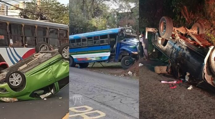 En las últimas horas se han registrado varios accidentes de tránsito en diferentes puntos del país, que han dejado al menos 13 lesionados.
