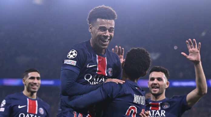 El PSG vapuleó al Brest de Francia para clasificar a la ronda de octavos de final de la UEFA Champions League.