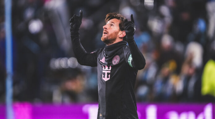 Messi anotó el único gol en el encuentro de ida de la primera ronda de la CONCACAF Champions Cup al Inter Miami ante Sporting Kansas City.