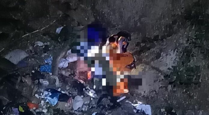 Socorristas de Cruz Verde rescataron a una mujer que cayó a un barranco de aproximadamente 25 metros de profundidad.